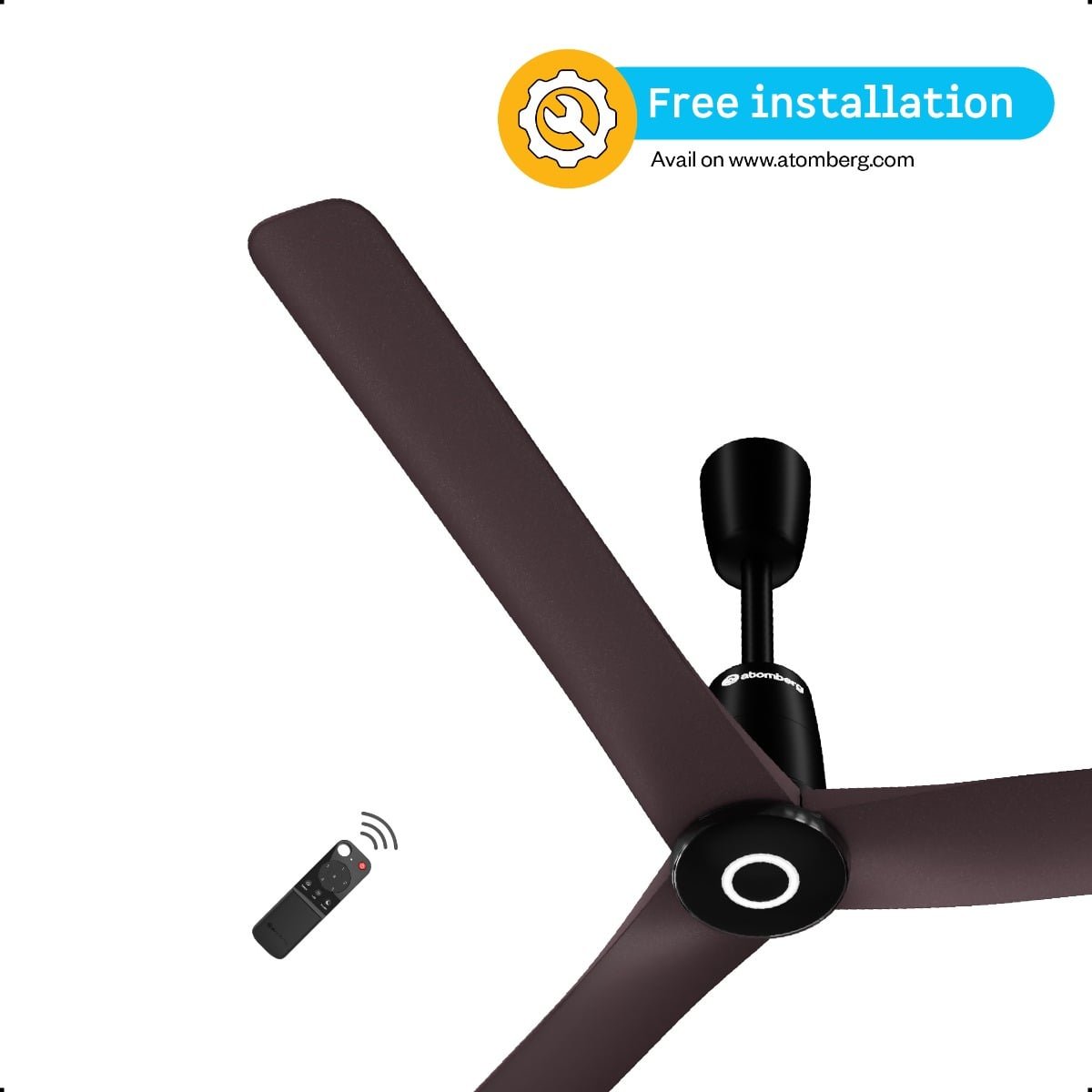 Atomberg Aris Contour Smart 1200mm (48 Inch) Silent BLDC Ceiling Fan - 5 Star